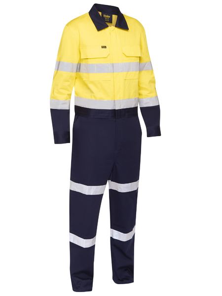 Bisley Hi Vis Taped Coverall with Waist Zip Opening (BISBC6066T)