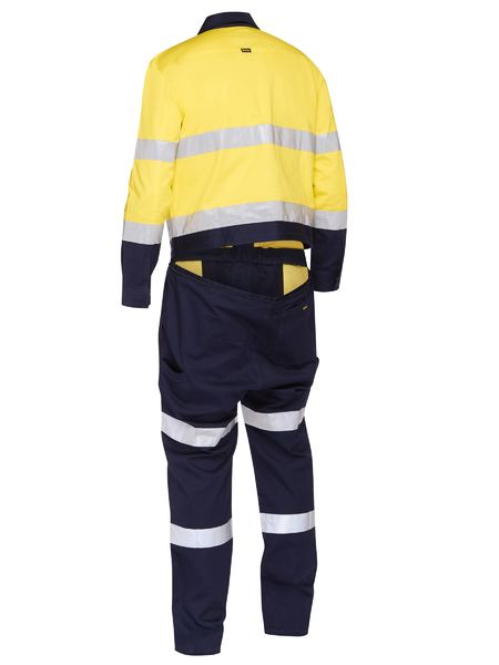 Bisley Hi Vis Taped Coverall with Waist Zip Opening (BISBC6066T)