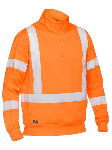 Bisley Hi Vis X Taped 1/4 Zip Pullover (BISBK6814XT)