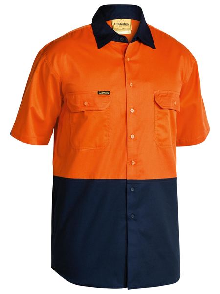 Bisley Hi Vis Cool Lightweight Drill Shirt Short Sleeve (BISBS1895)