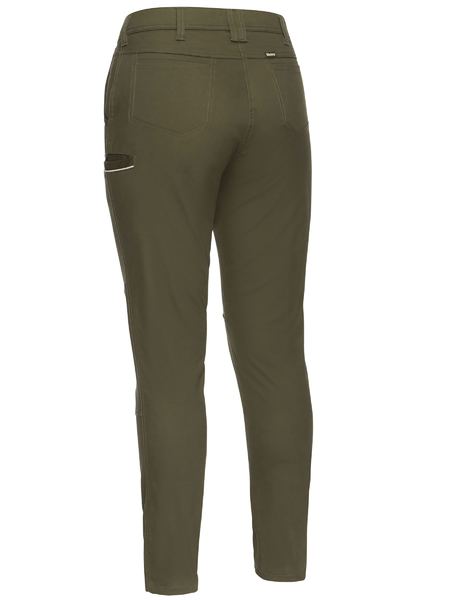 Bisley Ladies Mid Rise Stretch Cotton Pants (Additional Colours) (BISBPL6015)