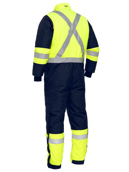 Bisley Hi Vis X-Taped Two Tone Freezer Coverall (BISBC6453T)