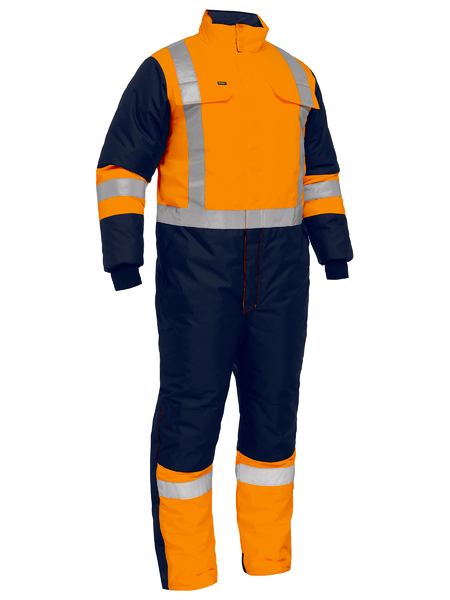 Bisley Hi Vis X-Taped Two Tone Freezer Coverall (BISBC6453T)