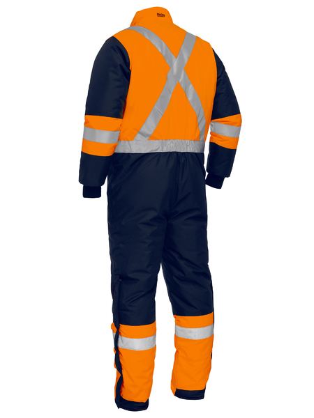Bisley Hi Vis X-Taped Two Tone Freezer Coverall (BISBC6453T)