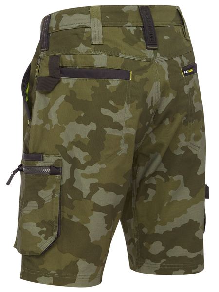 Bisley FLX & Move Stretch Canvas Camo Cargo Shorts (BISBSHC1337)