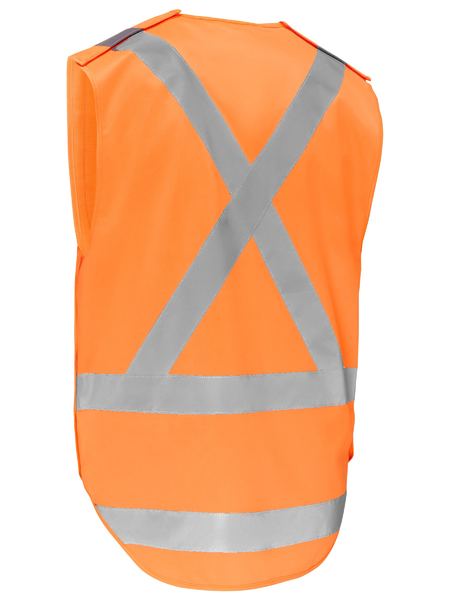Bisley Hi Vis X Taped Detachable Safety Vest (BISBV0440XT)
