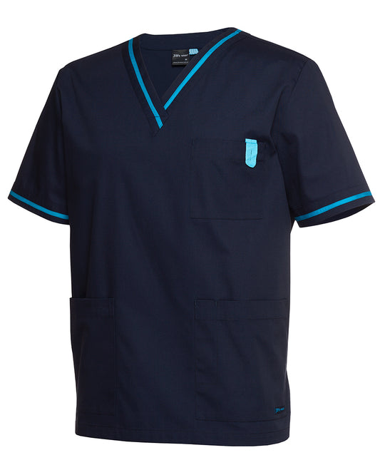 JB's Unisex Contrast Scrubs Top Short Sleeve (JBS4SCT)
