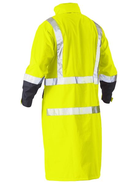 Bisley Hi Vis Taped Long Rain Coat (BISBJ6961T)