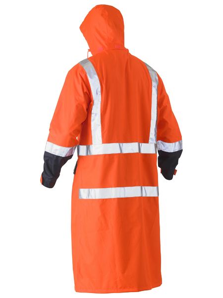 Bisley Hi Vis Taped Long Rain Coat (BISBJ6961T)