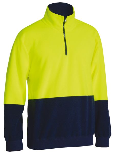 Bisley Hi Vis Polar Fleece Zip Pullover (BISBK6889)