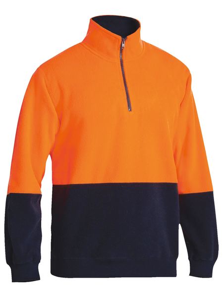 Bisley Hi Vis Polar Fleece Zip Pullover (BISBK6889)