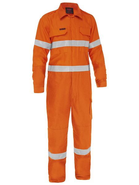 Bisley Hi Vis Apex 185 Taped FR Ripstop Vented Coverall (BISBC8478T)
