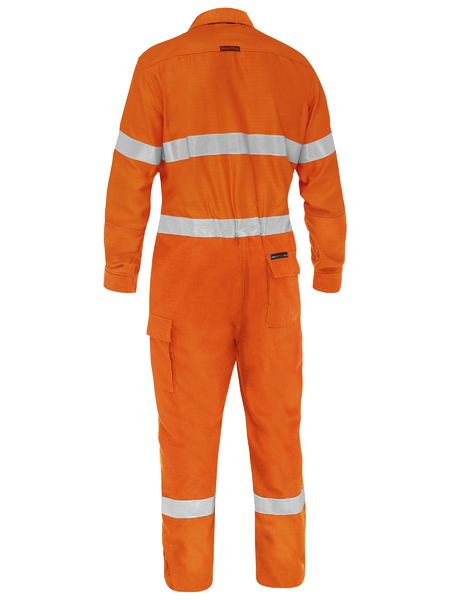 Bisley Hi Vis Apex 185 Taped FR Ripstop Vented Coverall (BISBC8478T)