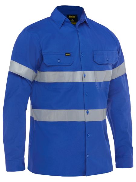 Bisley Taped Cool Lightweight Drill Shirt Long Sleeve (BISBS6883T)