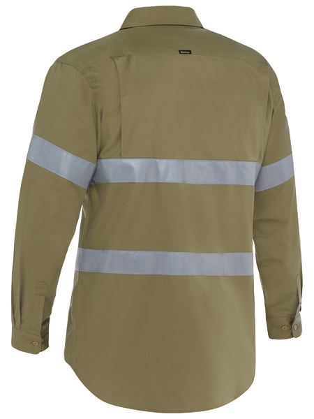 Bisley Taped Cool Lightweight Drill Shirt Long Sleeve (BISBS6883T)