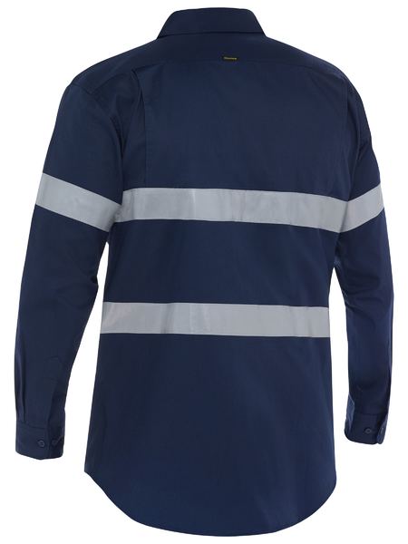 Bisley Taped Cool Lightweight Drill Shirt Long Sleeve (BISBS6883T)