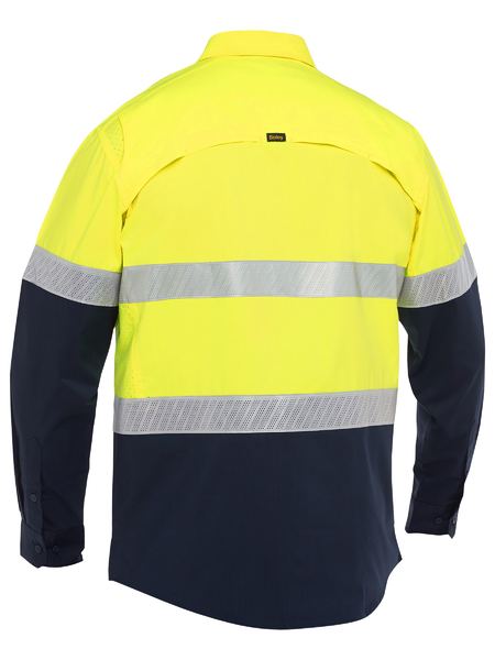 Bisley X Airflow Hi Vis Taped Stretch Ripstop Shirt Long Sleeve (BISBS6491T)