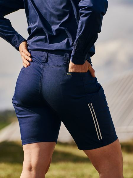 Bisley X Airflow Ladies Stretch Ripstop Vented Cargo Shorts (BISBSHL1150)