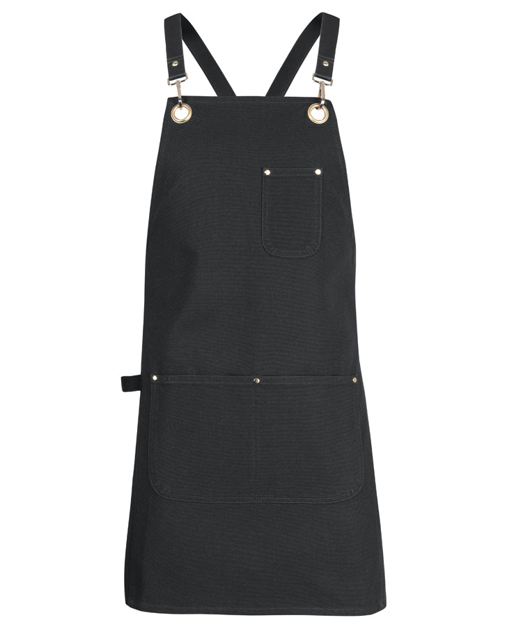 JB's Brass Eyelet Canvas Apron with PU Straps (JBS5ACBP)