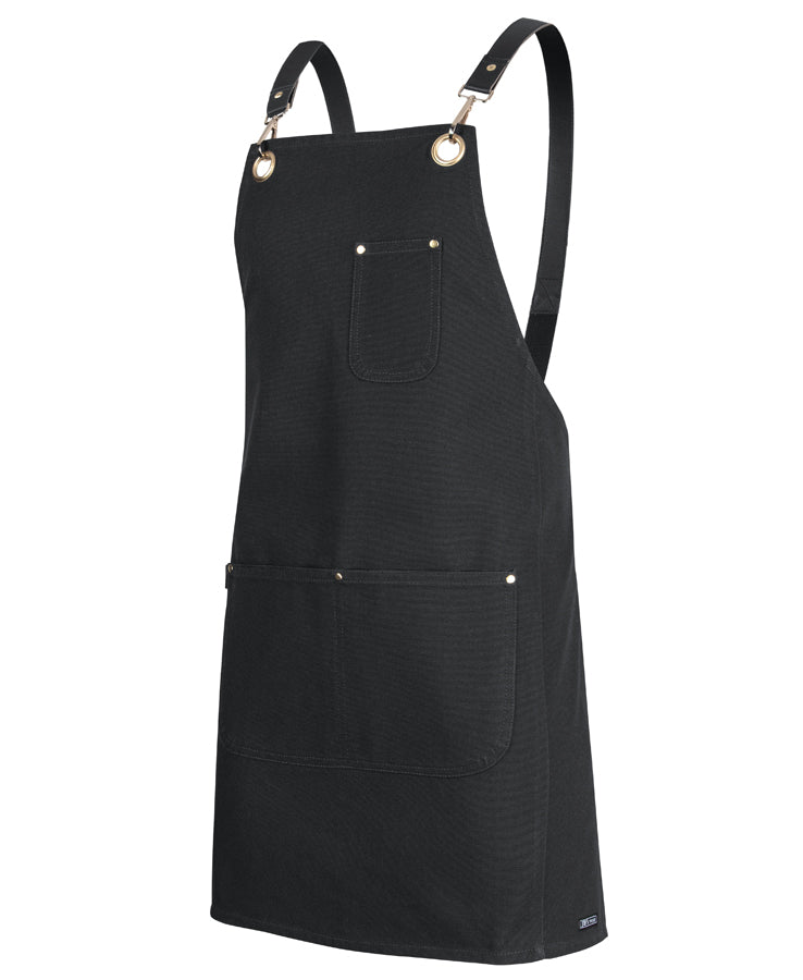 JB's Brass Eyelet Canvas Apron with PU Straps (JBS5ACBP)