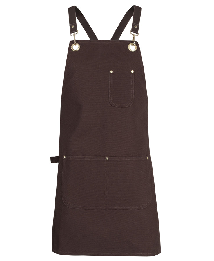 JB's Brass Eyelet Canvas Apron with PU Straps (JBS5ACBP)