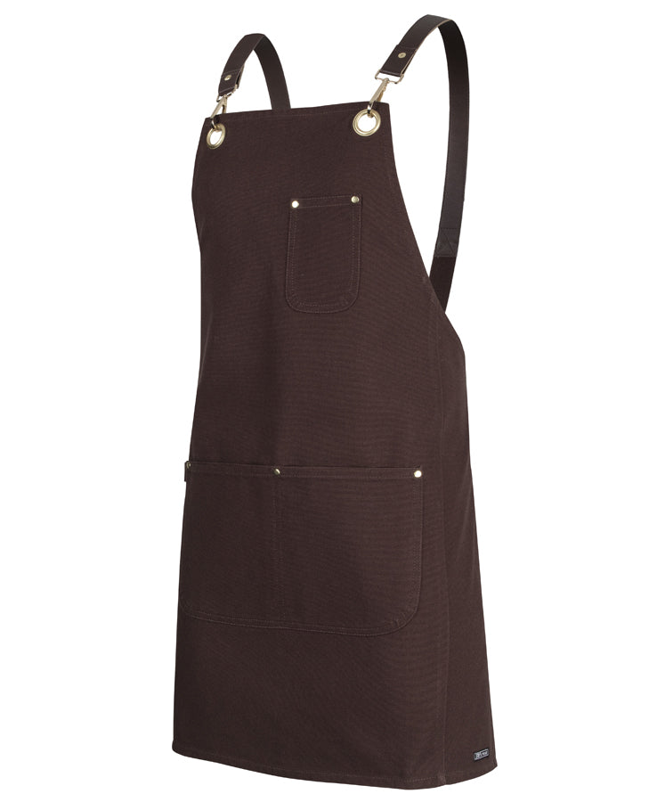 JB's Brass Eyelet Canvas Apron with PU Straps (JBS5ACBP)