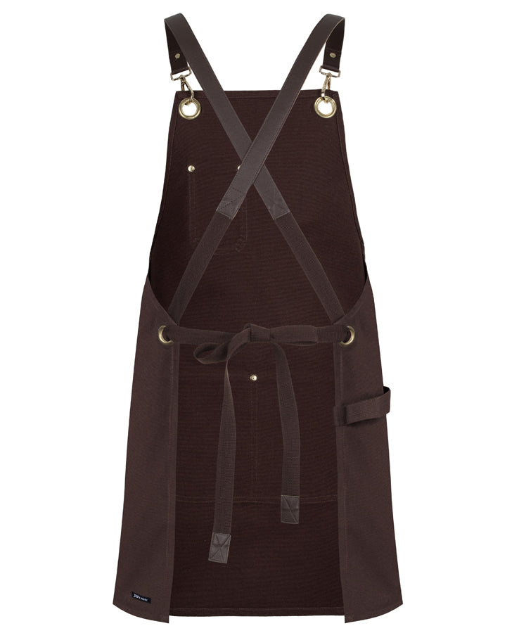 JB's Brass Eyelet Canvas Apron with PU Straps (JBS5ACBP)