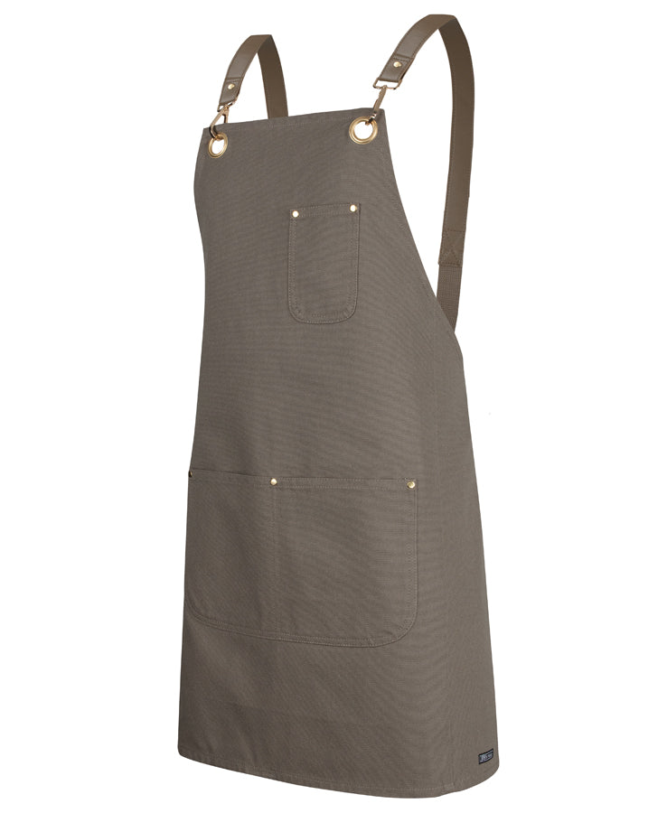 JB's Brass Eyelet Canvas Apron with PU Straps (JBS5ACBP)