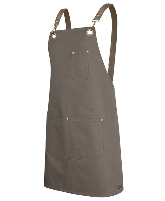 JB's Brass Eyelet Canvas Apron with PU Straps (JBS5ACBP)