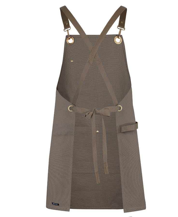 JB's Brass Eyelet Canvas Apron with PU Straps (JBS5ACBP)