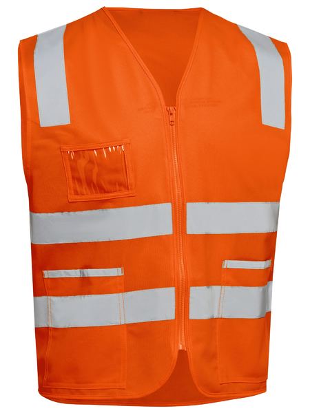 Bisley Hi Vis Taped Safety Zip Vest (BISBV0341T)