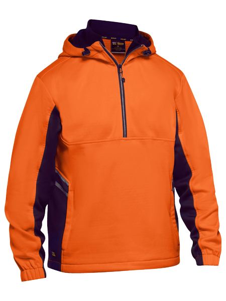 Bisley Hi Vis Liquid Repellent Fleece Hoodie (BISBK6571)