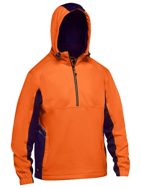 Bisley Hi Vis Liquid Repellent Fleece Hoodie (BISBK6571)