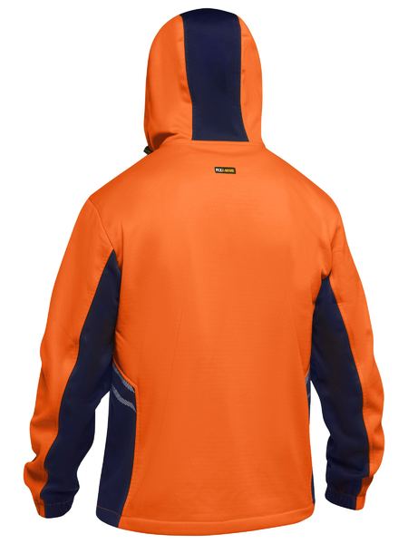 Bisley Hi Vis Liquid Repellent Fleece Hoodie (BISBK6571)