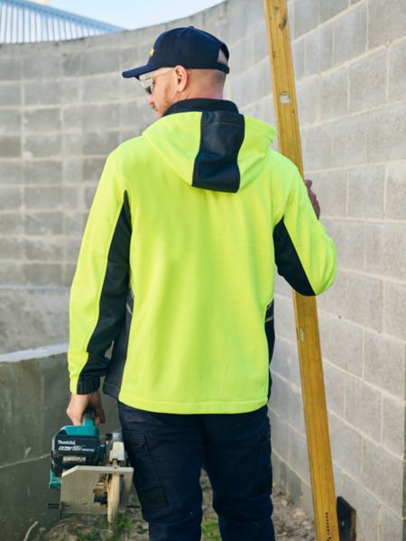 Bisley Hi Vis Liquid Repellent Fleece Hoodie (BISBK6571)