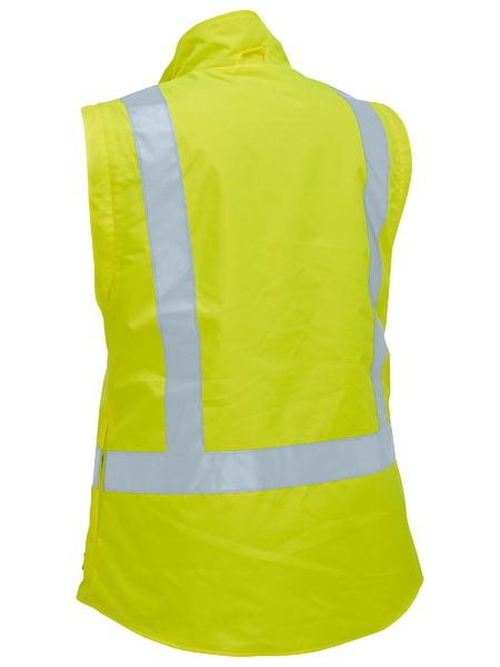 Bisley Hi Vis Ladies Taped 5 in 1 Rain Jacket (BISBKL6975)