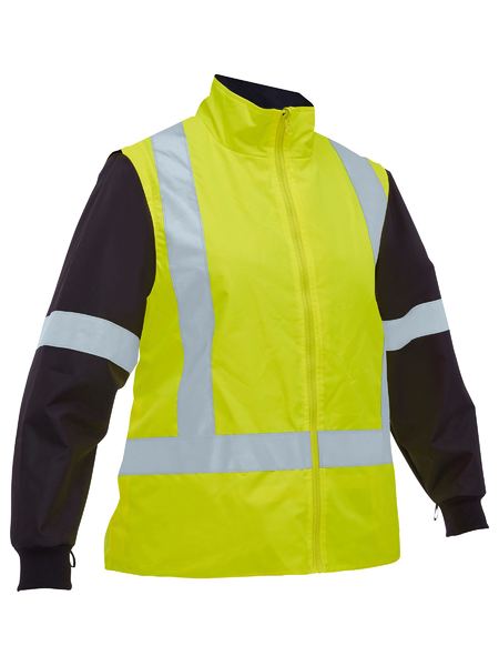 Bisley Hi Vis Ladies Taped 5 in 1 Rain Jacket (BISBKL6975)
