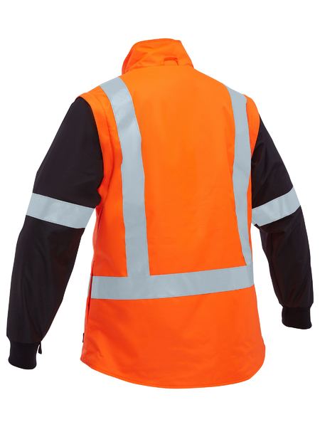 Bisley Hi Vis Ladies Taped 5 in 1 Rain Jacket (BISBKL6975)