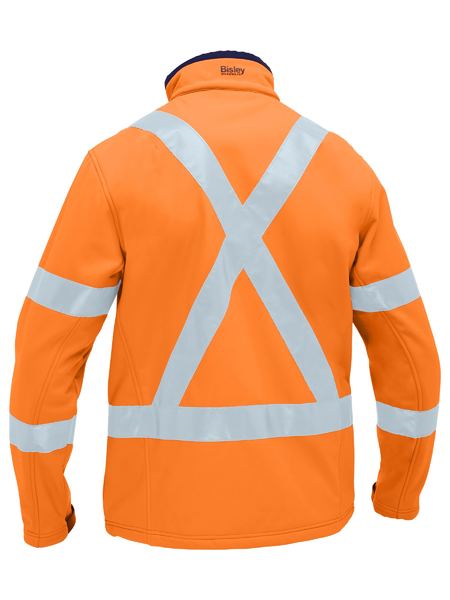 Bisley Hi Vis X Taped Soft Shell Jacket (BISBJ6059XT)