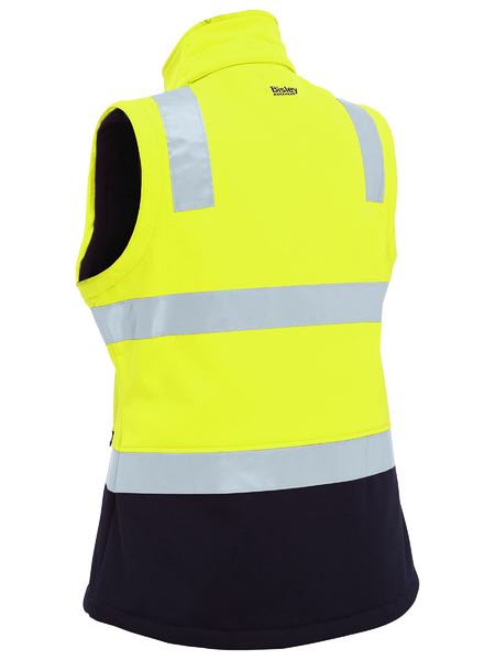 Bisley Hi Vis Ladies Taped Two Tone 3 in 1 Soft Shell Jacket (BISBJL6078T)