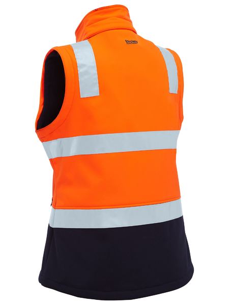 Bisley Hi Vis Ladies Taped Two Tone 3 in 1 Soft Shell Jacket (BISBJL6078T)