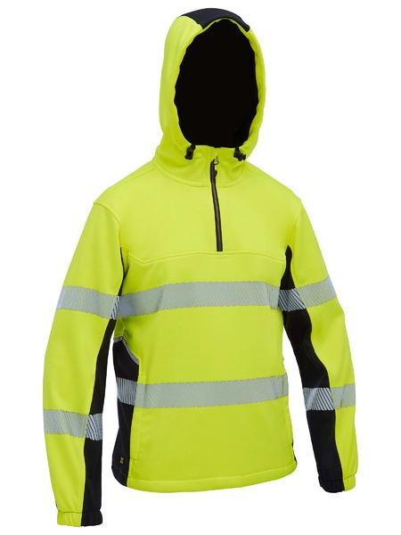 Bisley Hi Vis FLX & Move Taped Liquid Repellent Fleece Hoodie (BISBK6571T)