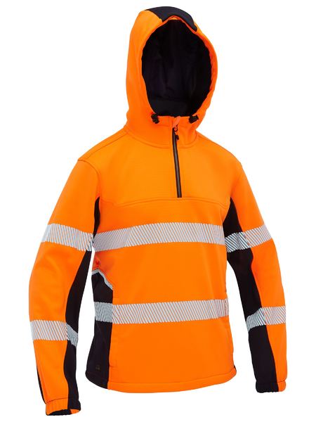 Bisley Hi Vis FLX & Move Taped Liquid Repellent Fleece Hoodie (BISBK6571T)