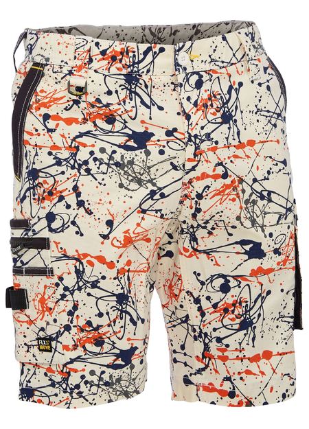 Bisley FLX & Move Stretch Canvas Camo Cargo Shorts (BISBSHC1337)