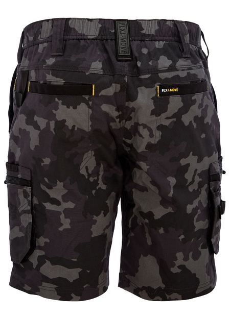 Bisley FLX & Move Stretch Canvas Camo Cargo Shorts (BISBSHC1337)