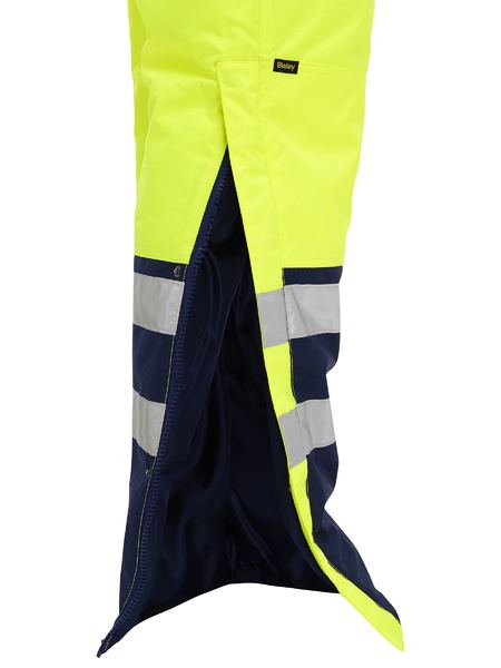 Bisley Hi Vis Taped Freezer Bib & Brace Coverall (BISBAB6452T)
