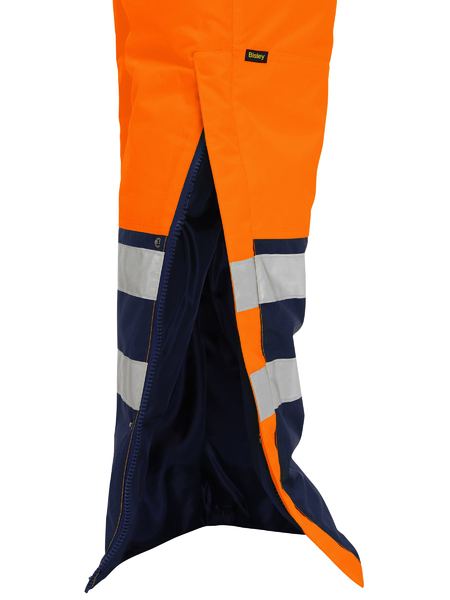 Bisley Hi Vis Taped Freezer Bib & Brace Coverall (BISBAB6452T)