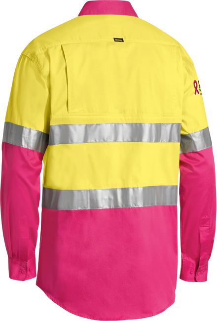 Bisley Hi Vis Taped Cool Lightweight Shirt Long Sleeve (BISBS6696T)