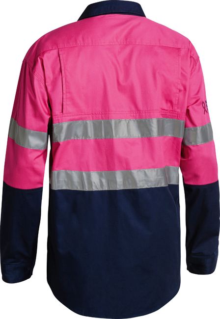 Bisley Hi Vis Taped Cool Lightweight Shirt Long Sleeve (BISBS6896)
