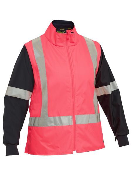Bisley Hi Vis Ladies Taped 5 in 1 Rain Jacket (BISBKL6975)